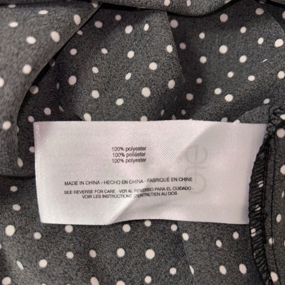 Gloria Vanderbilt Black and White Polka Dot women’s Shirt. - Picture 14 of 16